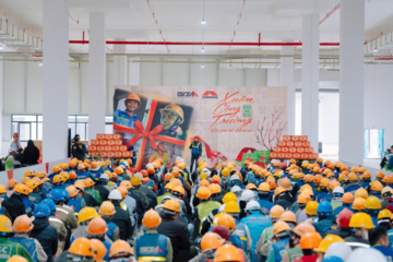 Đem xuân về các công trường xây dựng