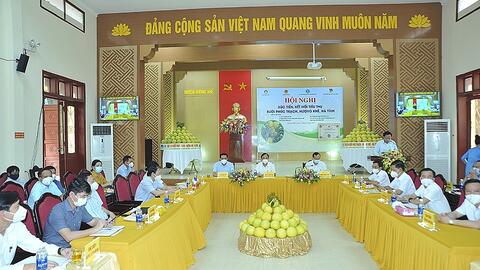 300 điểm cầu tham gia xúc tiến trực tuyến tiêu thụ bưởi Phúc Trạch