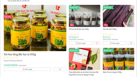 Đưa nông sản Bắc Kạn lên sàn thương mại điện tử