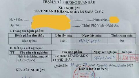 Giá test Covid-19 trên địa bàn TP Vinh chênh nhau tới gần gấp đôi