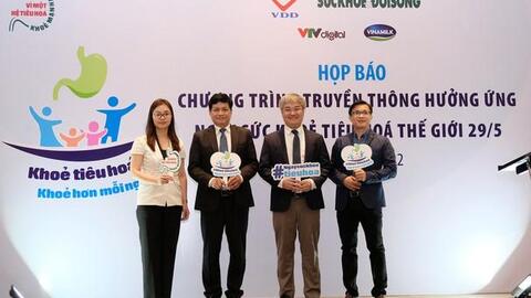 Vinamilk đồng hành cùng chương trình truyền thông hưởng ứng 'Ngày sức khỏe tiêu hóa thế giới'