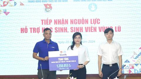 Cộng đồng góp 1, Vinamilk góp thêm 1, để nhân đôi hỗ trợ cho học sinh vùng thiên tai