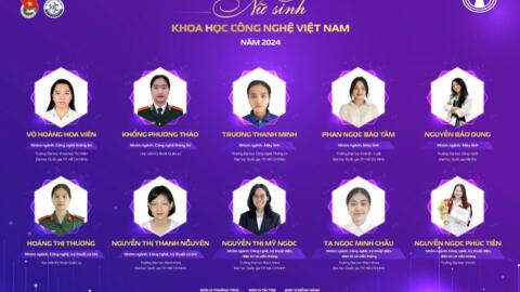 20 sinh viên xuất sắc nhận giải thưởng “Nữ sinh khoa học công nghệ”