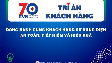 EVN triển khai tháng tri ân khách hàng 2024