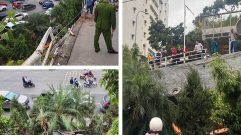 Máy xúc trượt dốc khiến tài xế tử nạn thương tâm