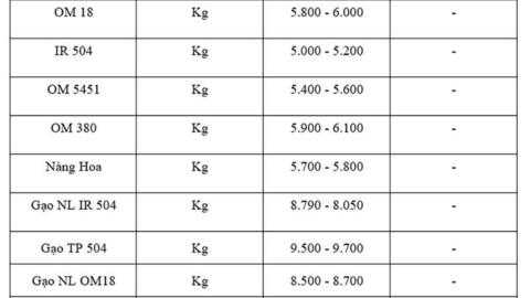 Giá lúa gạo hôm nay ngày 17/10: Thị trường lặng sóng