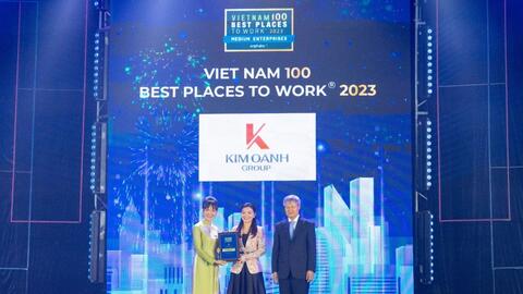 Kim Oanh Group được vinh danh top 100 nơi làm việc tốt nhất