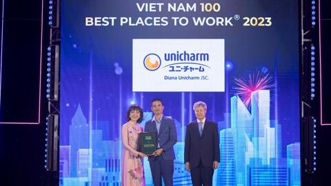 Diana Unicharm: “Top 100 nơi làm việc tốt nhất Việt Nam 2023”