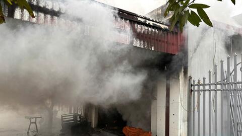 Thuỷ Nguyên (Hải Phòng): Cháy nhà dân gần chân cầu Kiền