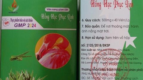Phát hiện thuốc giảm cân chứa chất cấm gây hại