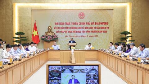 Chính phủ đặt mục tiêu tăng trưởng GDP năm 2025 từ 8,3 - 8,5%