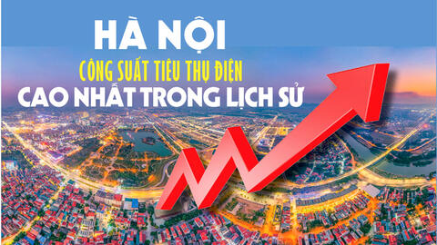 Infographic | Hà Nội: Công suất tiêu thụ điện cao nhất trong lịch sử