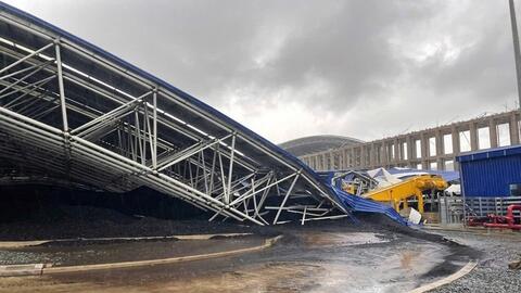 Sập mái kho than Vũng Áng II, hệ thống điện không bị ảnh hưởng