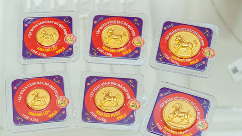 Giá vàng miếng DOJI, Bảo Tín Mạnh Hải giảm nhẹ ngày vía Thần Tài