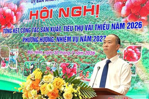 Hơn 100 tấn vải thiều được tiêu thụ qua các sàn thương mại điện tử