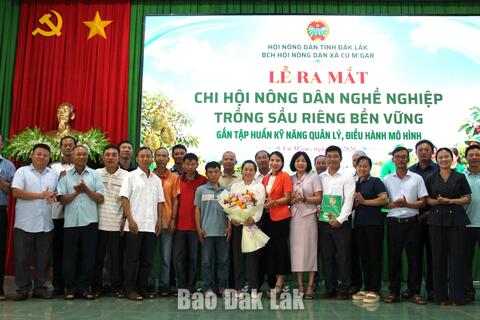Xã Cư M’gar ra mắt Chi hội sầu riêng bền vững