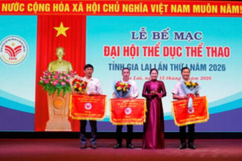 Trao 980 huy chương tại Đại hội thể dục thể thao tỉnh Gia Lai lần thứ I