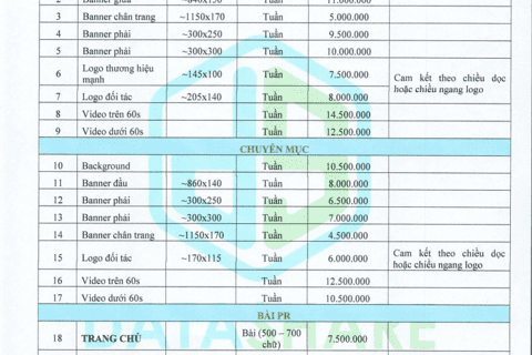 Báo giá website năm 2023