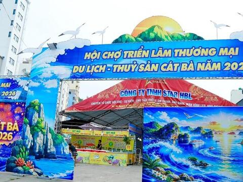 Hải Phòng: Sôi động hội chợ thương mại, du lịch, thủy sản Cát Bà 2026