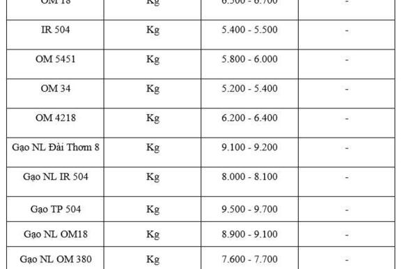 Giá lúa gạo hôm nay ngày 13/2/2026: Cận Tết thị trường giao dịch chậm, giá ổn định