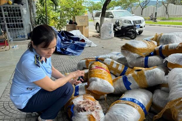 Đà Nẵng: Phát hiện 700kg mực khô có dấu hiệu khô mốc
