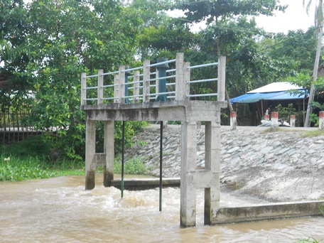 Vận hành công trình thủy lợi hợp lý để khai thác tốt nước ngọt trong các đợt triều Xuân.