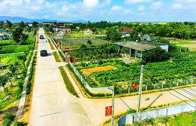 Hiệu quả trong xây dựng khu dân cư nông thôn mới kiểu mẫu, vườn mẫu ở Hà  Tĩnh