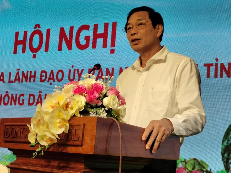 Phát biểu tại hội nghị gặp gỡ nông dân, ông Võ Văn Phi - Phó Chủ tịch UBND tỉnh Đồng Nai mong muốn các cấp các ngành cùng bàn giải pháp nâng cao hiệu quả sản xuất ngành nông nghiệp tỉnh.