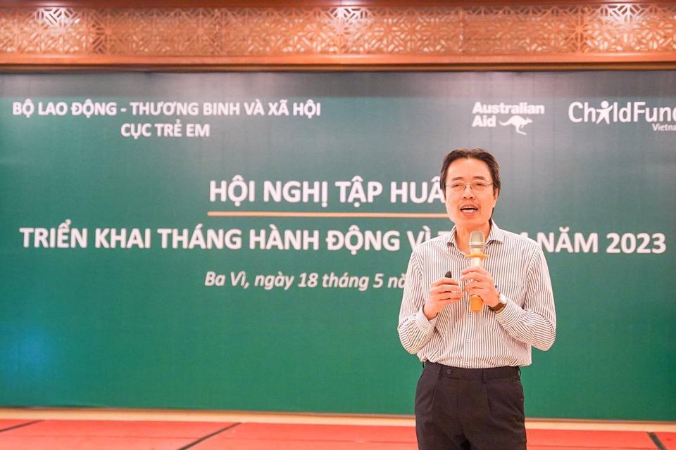 Cục trưởng Cục Trẻ em Đặng Hoa Nam đề nghị các địa phương đầu tư ngân sách và nhân lực để bảo vệ trẻ em.