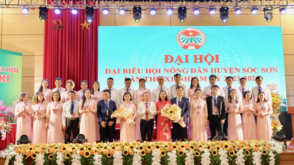 Ban Chấp hành Hội Nông dân huyện Sóc Sơn nhiệm kỳ 2023 - 2028.