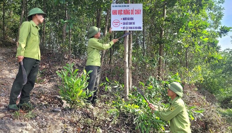 Ban Quản lý Rừng phòng hộ Hồng Lĩnh chủ động các phương án phòng cháy, chữa cháy rừng trong mùa nắng nóng