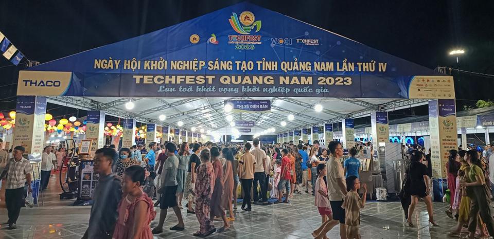 Ngày hội khởi nghiệp sáng tạo Quảng Nam lần thứ IV năm 2023. Ảnh: T.H