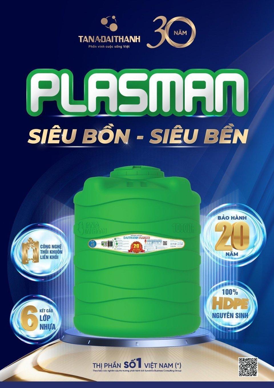 Siêu bồn Plasman Tân Á Đại Thành có nhiều ưu điểm nổi bật. Ảnh: Tập đoàn Tân Á Đại Thành.