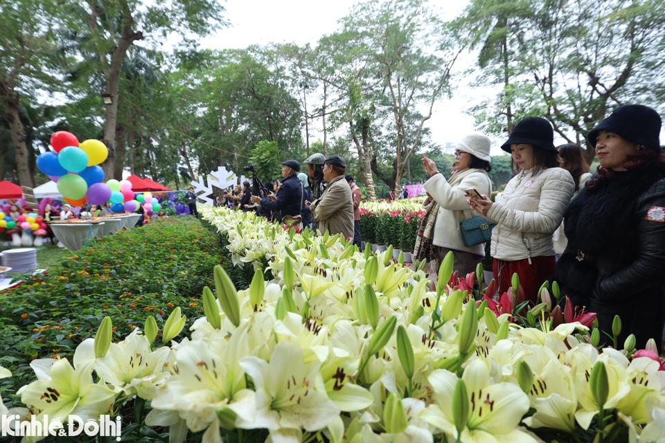 Lễ hội thu hút khá nhiều người dân ngay trong ngày đầu tiên khai mạc.