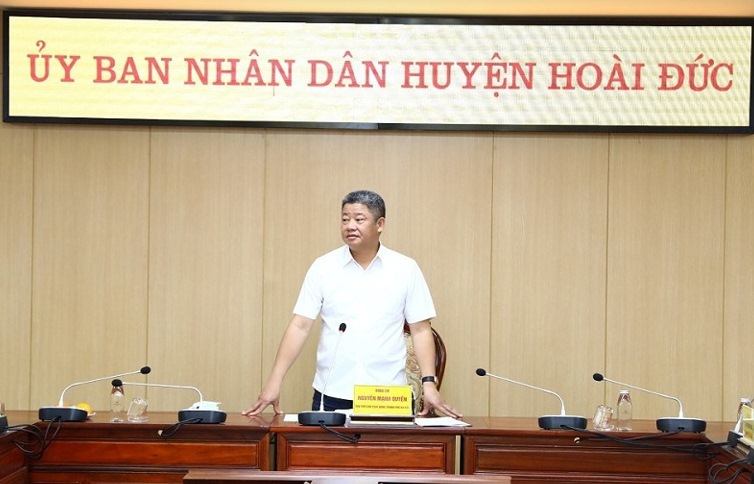 Theo Phó Chủ tịch UBND Thành phố Nguyễn Mạnh Quyền, huyện Hoài Đức cần đẩy mạnh xây dựng huyện NTM nâng cao, gắn với đề án trở thành quận.