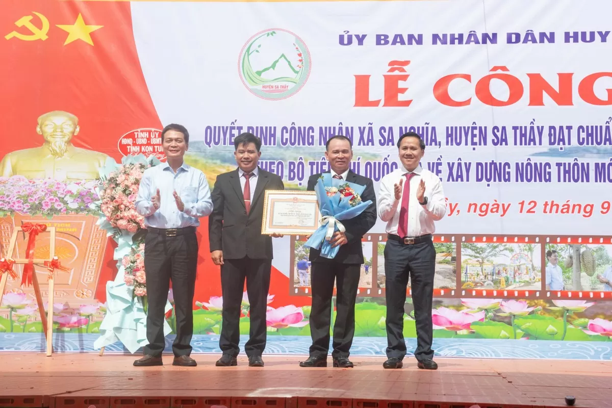 Kon Tum: Thêm một xã đạt chuẩn nông thôn mới nâng cao Kon Tum: Thêm một xã đạt chuẩn nông thôn mới nâng cao