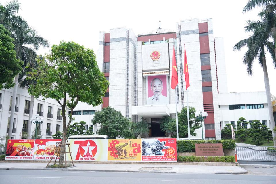 Hình ảnh ghi nhận tại UBND TP Hà Nội trong những ngày cuối tháng 9.