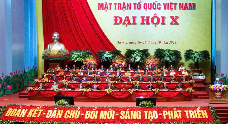 Đoàn Chủ tịch điều hành Đại hội đại biểu toàn quốc Mặt trận Tổ quốc Việt Nam lần thứ X, nhiệm kỳ 2024-2029