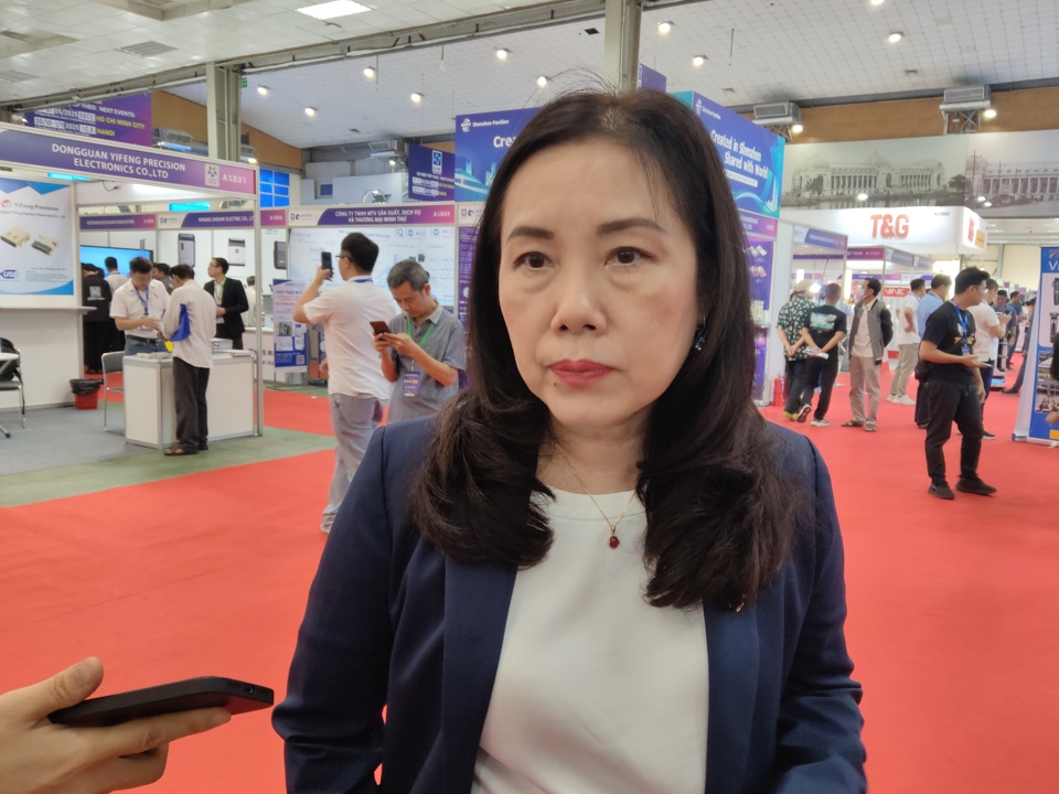 Ủy viên Ban Chấp hành Hiệp hội Doanh nghiệp Điện tử Việt Nam Đỗ Thị Thúy Hương. Ảnh: Khắc Kiên