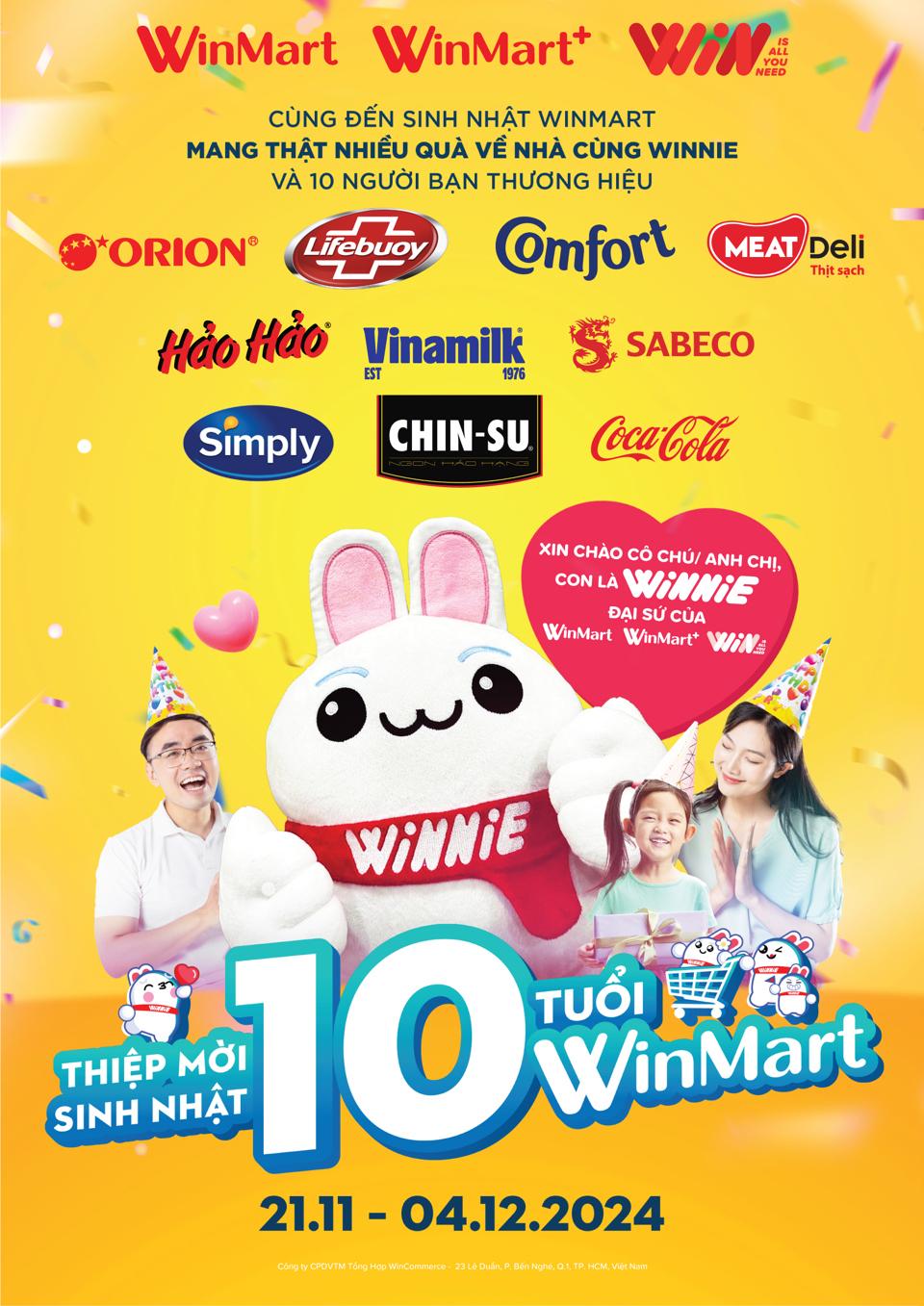 Ra mắt đại sứ WINNIE kết nối WinMart, WinMart+, WiN với hàng triệu gia đình Việt