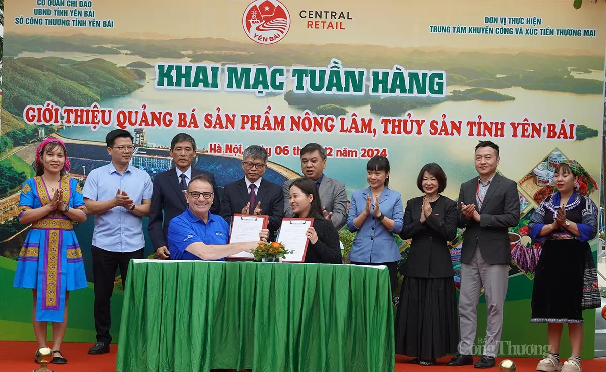 Ký kết thỏa thuận hợp tác giữa các đơn vị của tỉnh Yên Bái và đại diện tập đoàn Central Retail Ký kết thỏa thuận hợp tác giữa các đơn vị của tỉnh Yên Bái và đại diện tập đoàn Central Retail