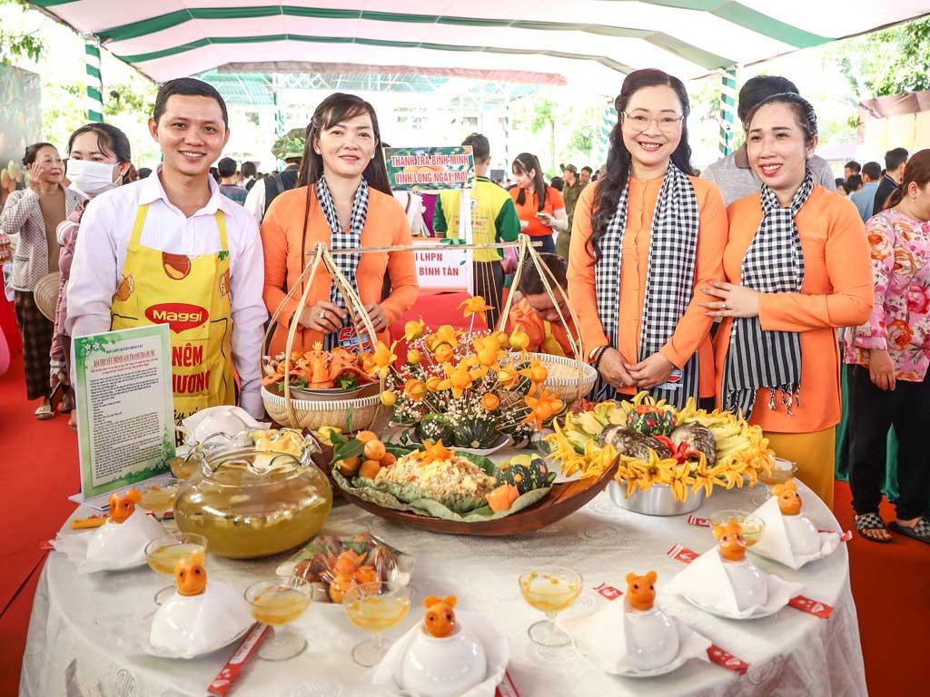 Món ăn từ thanh trà được chế biến công phu, hấp dẫn.