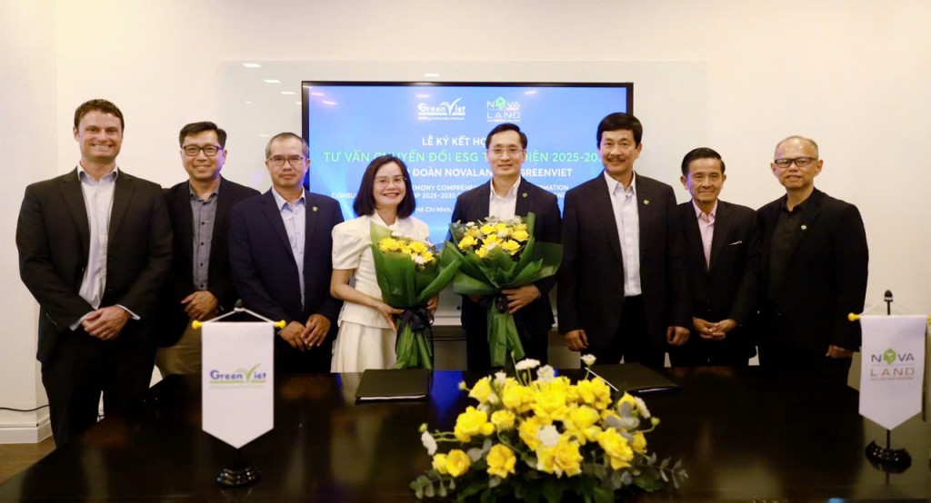 Việc hợp tác triển khai ESG toàn diện giữa Tập đoàn Novaland và GreenViet khẳng định cam kết hiện thực hóa mục tiêu trở thành Tập đoàn bất động sản tiên phong tại Việt Nam đạt chuẩn quốc tế về phát triển bền vững của Novaland