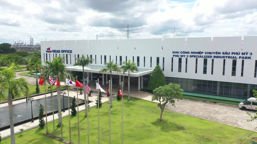 Đến năm 2030, Khu công nghiệp Phú Mỹ 3 (Bà Rịa - Vũng Tàu) được định hướng trở thành khu công nghiệp sinh thái. Ảnh: phumy3sip.com