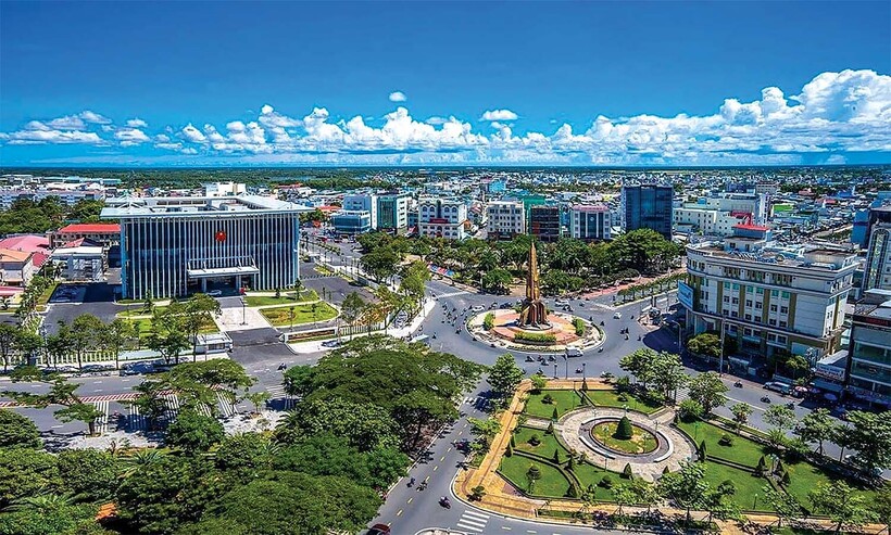 Trung tâm thành phố Cà Mau, nơi làm việc của cán bộ tỉnh Bạc Liêu sau khi sáp nhập tỉnh. Ảnh: baochinhphu.vn