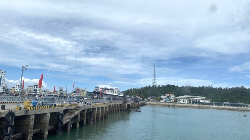 Bến tàu khách tại đặc khu Cô Tô, tỉnh Quảng Ninh. Ảnh: Thu Anh