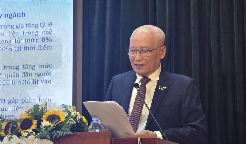 Ông Ngô Minh Hải, Chủ tịch HĐQT Tập đoàn TH phát biểu tại hội thảo