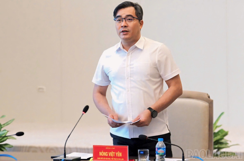 Ông Nông Việt Yên - Giám đốc Sở Văn hóa, Thể thao và Du lịch tỉnh Lào Cai Ảnh: Báo Lào Cai.