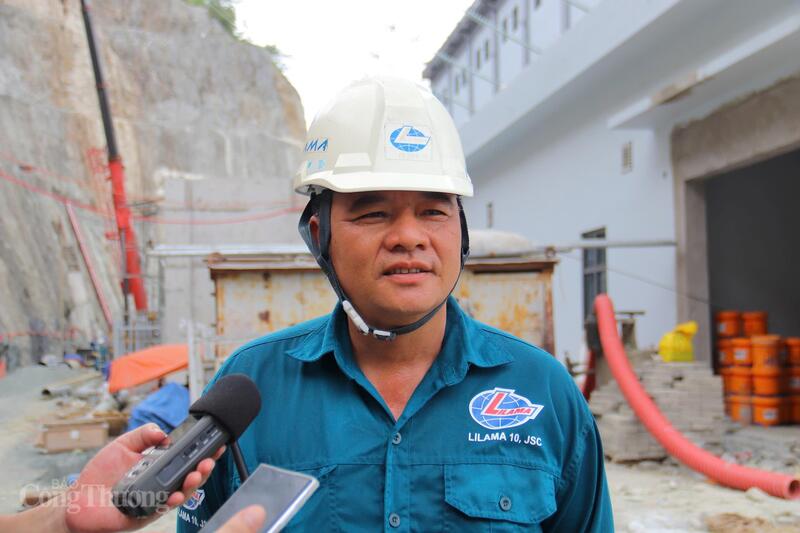 Ông Bùi Bình Nhưỡng, Chỉ huy trưởng công trường nhà thầu Lilama 10. Ảnh: Thanh Tuấn