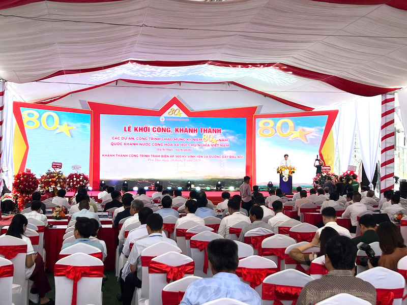 Ông Trần Duy Đông - Chủ tịch UBND tỉnh Phú Thọ phát biểu tại buổi lễ